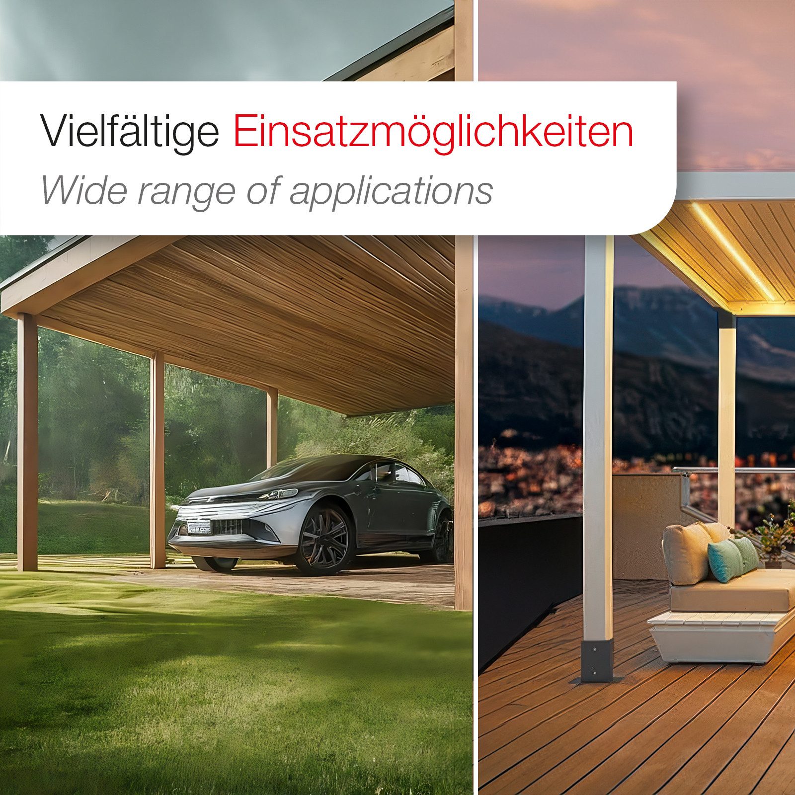 SO-TECH® Pfostenbeschlag Holzverbinder Bodenanker vierkant - starker Korrosionsschutz (1 St), Stahl schwarz, Bodenanker 90 x 90 mm