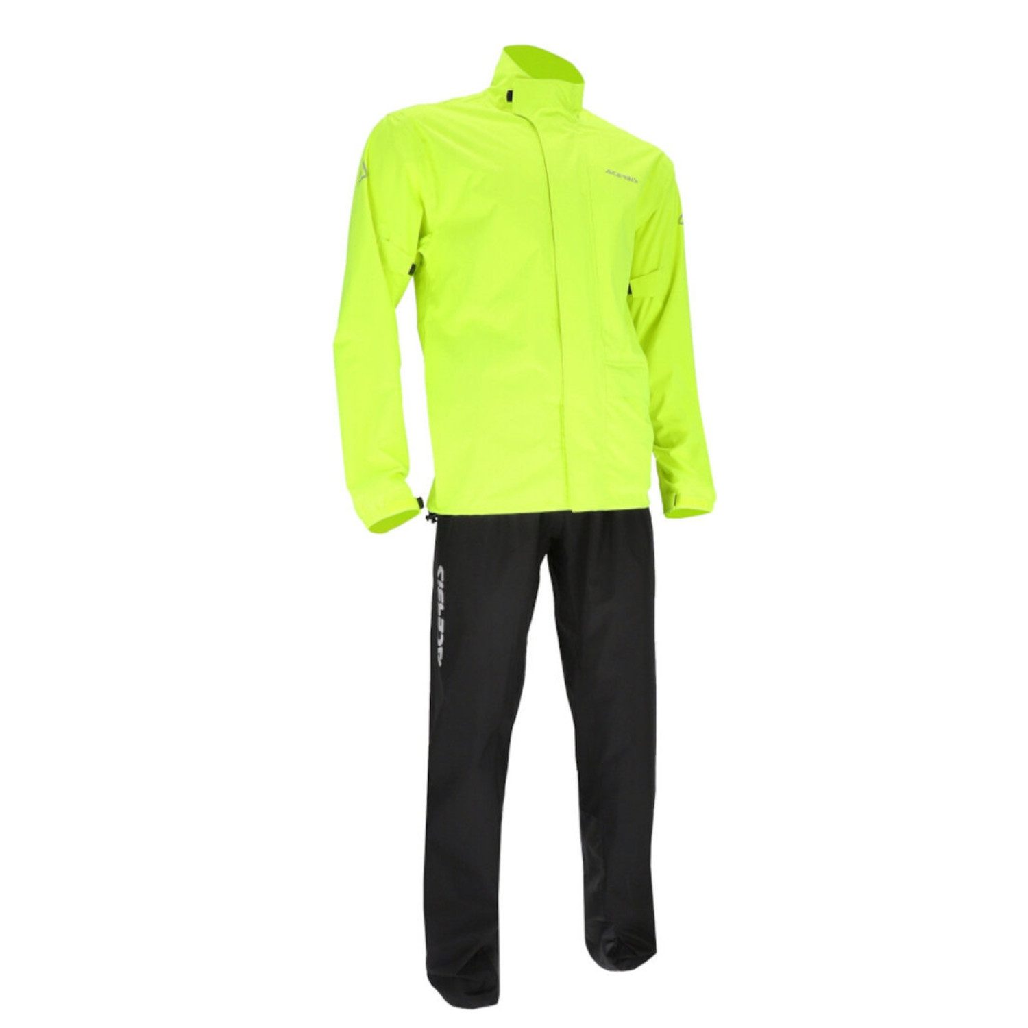 Acerbis Regenjacke Line Thunder 2-PC Motorrad Regenkombi Wasserdicht Atmungsaktiv reflektierende wasserdichte