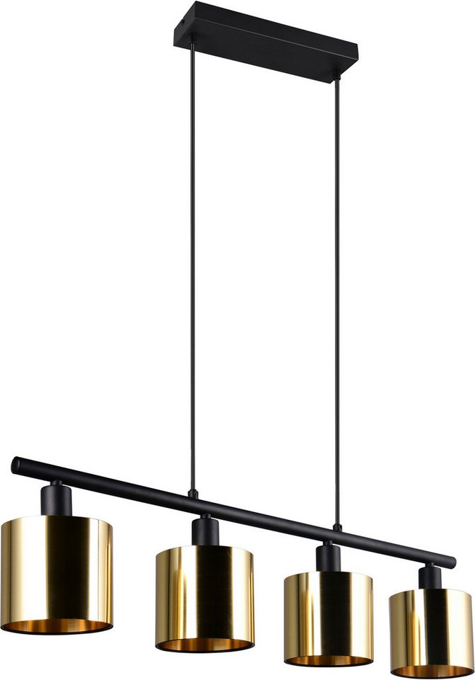 Reality Leuchten Pendelleuchte JASON, Hängelampe Esszimmerlampe, 4-flammig, exkl. 4xE14 max 10W, Leuchtmittel wechselbar, warmweiß - …