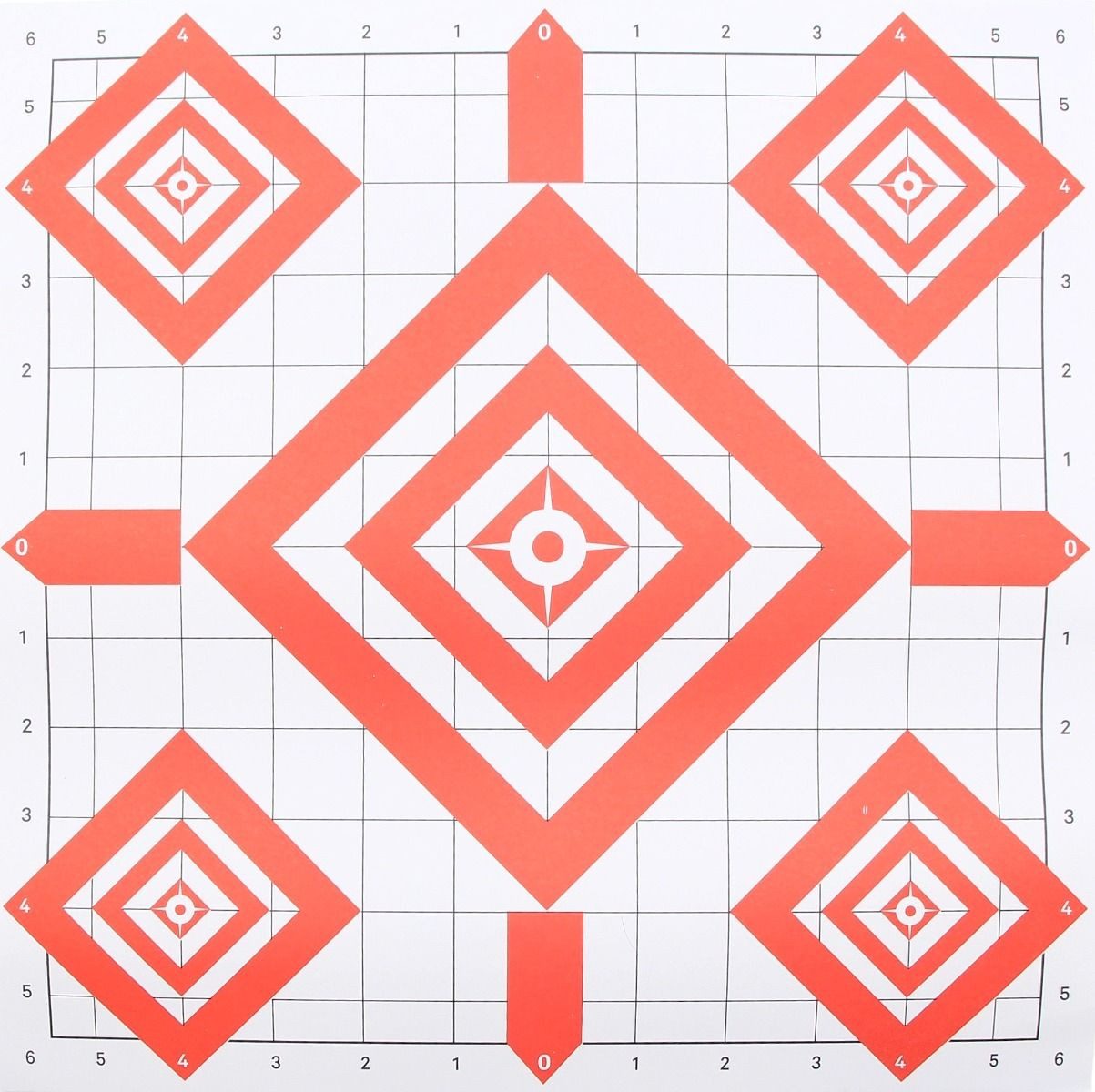 Buchner Großhandel Zielscheibe Landmann Zielscheiben 31x31cm, "Anschuss", 50 Stück, (50-tlg), Anschussmotiv