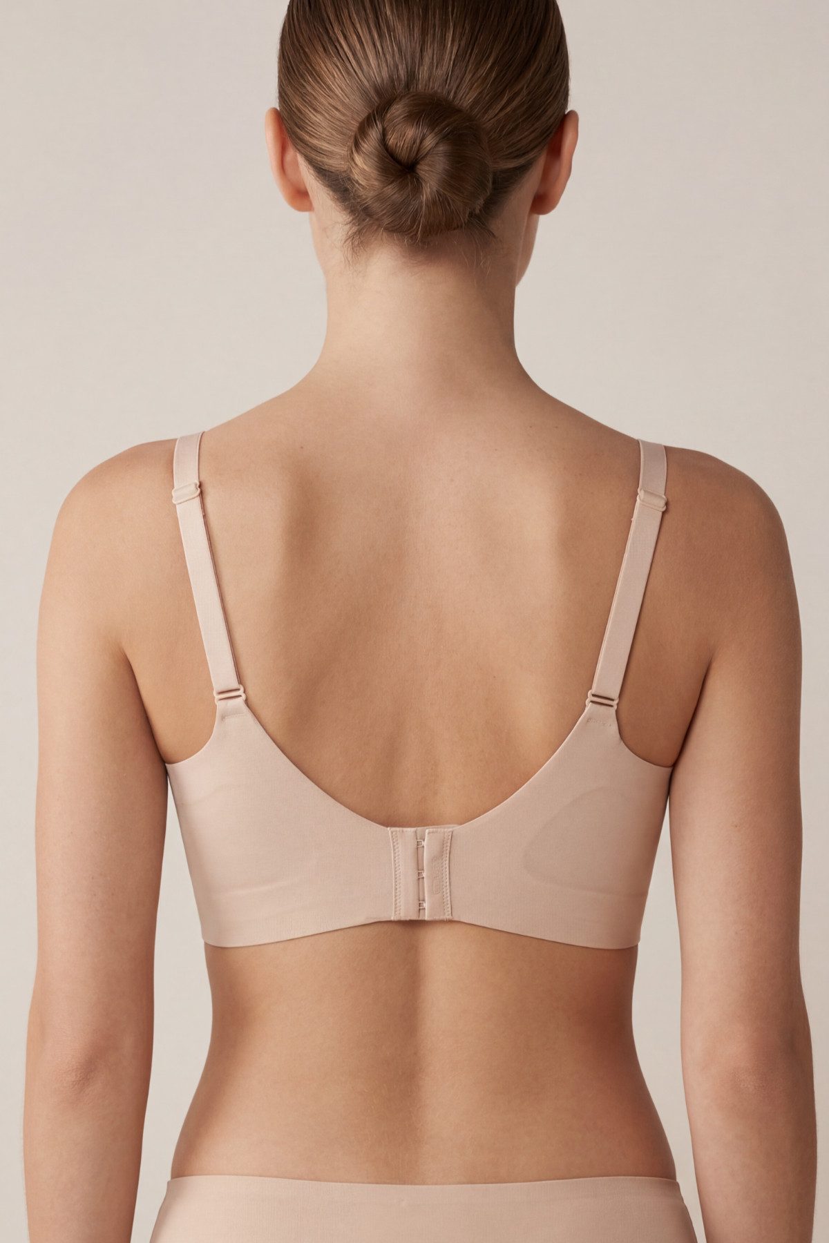 C&CITY Schalen-BH Nahtloser Laser-Cut-BH mit Polstern CC419 Rosa