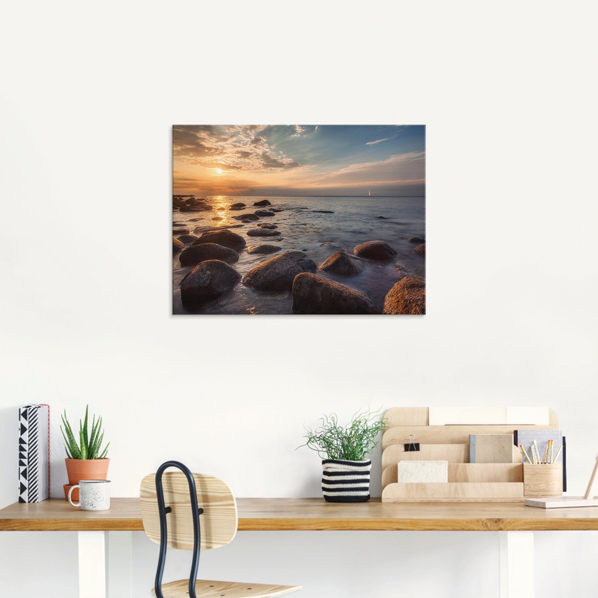 Artland Glasbild »Heimkehr am Abend....«, Gewässer (1 Stück)-kaufen