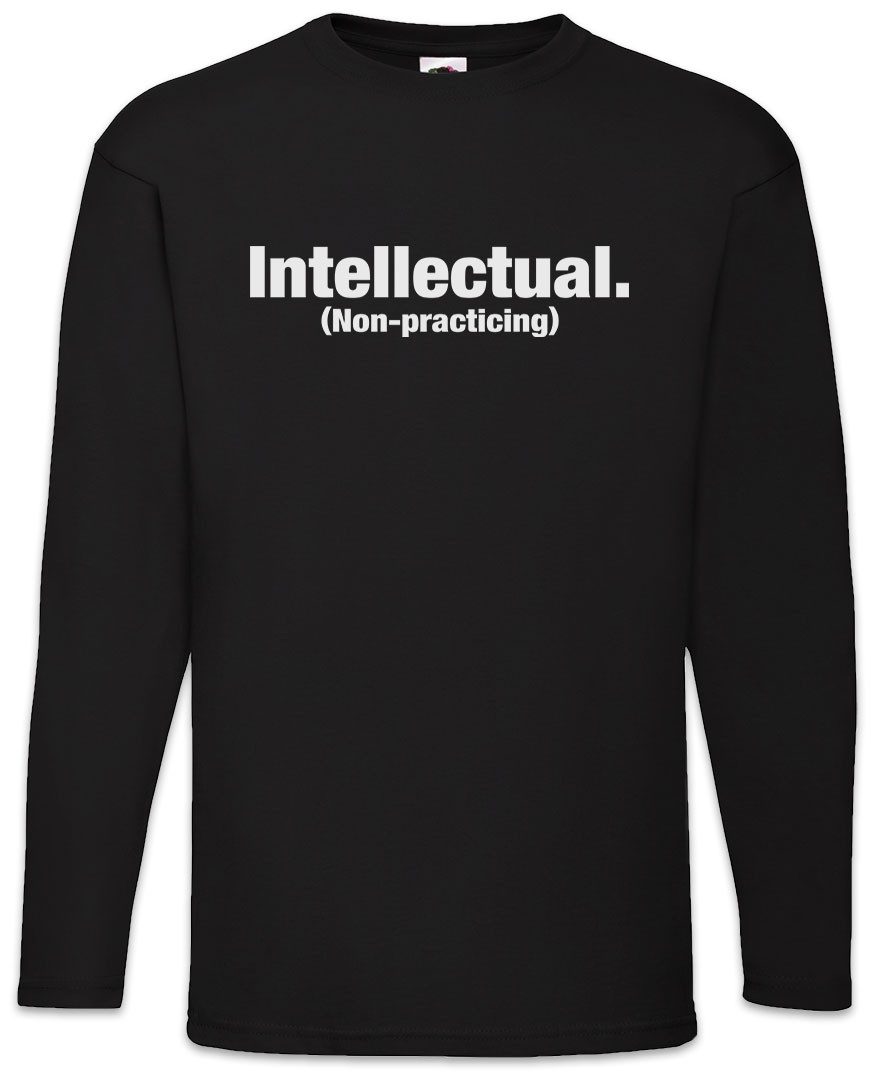 Langarmshirt Intellectual Langarm T-Shirt Intellekuel Intelligent Slogan Spruch