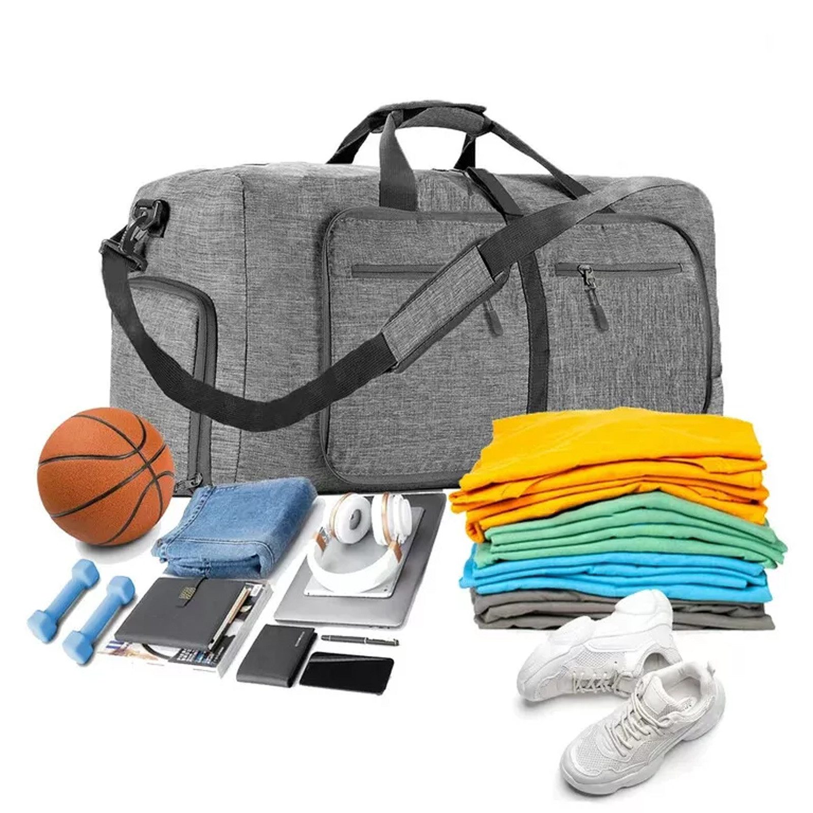 REDOM Reisetasche Faltbare Reisetasche Sporttasche Handgepäck Trainingstasc günstig online kaufen