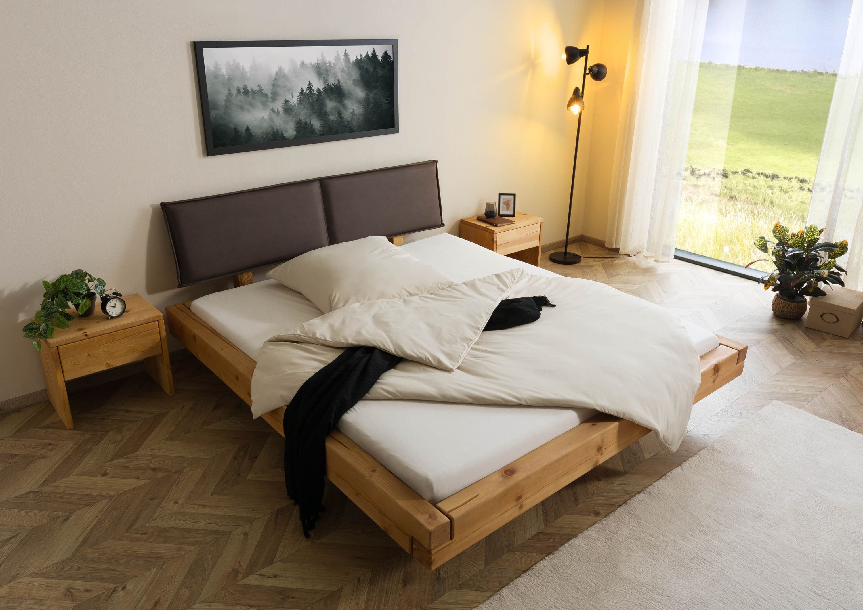 Massivmoebel24 Massivholzbett FICHTELBERG