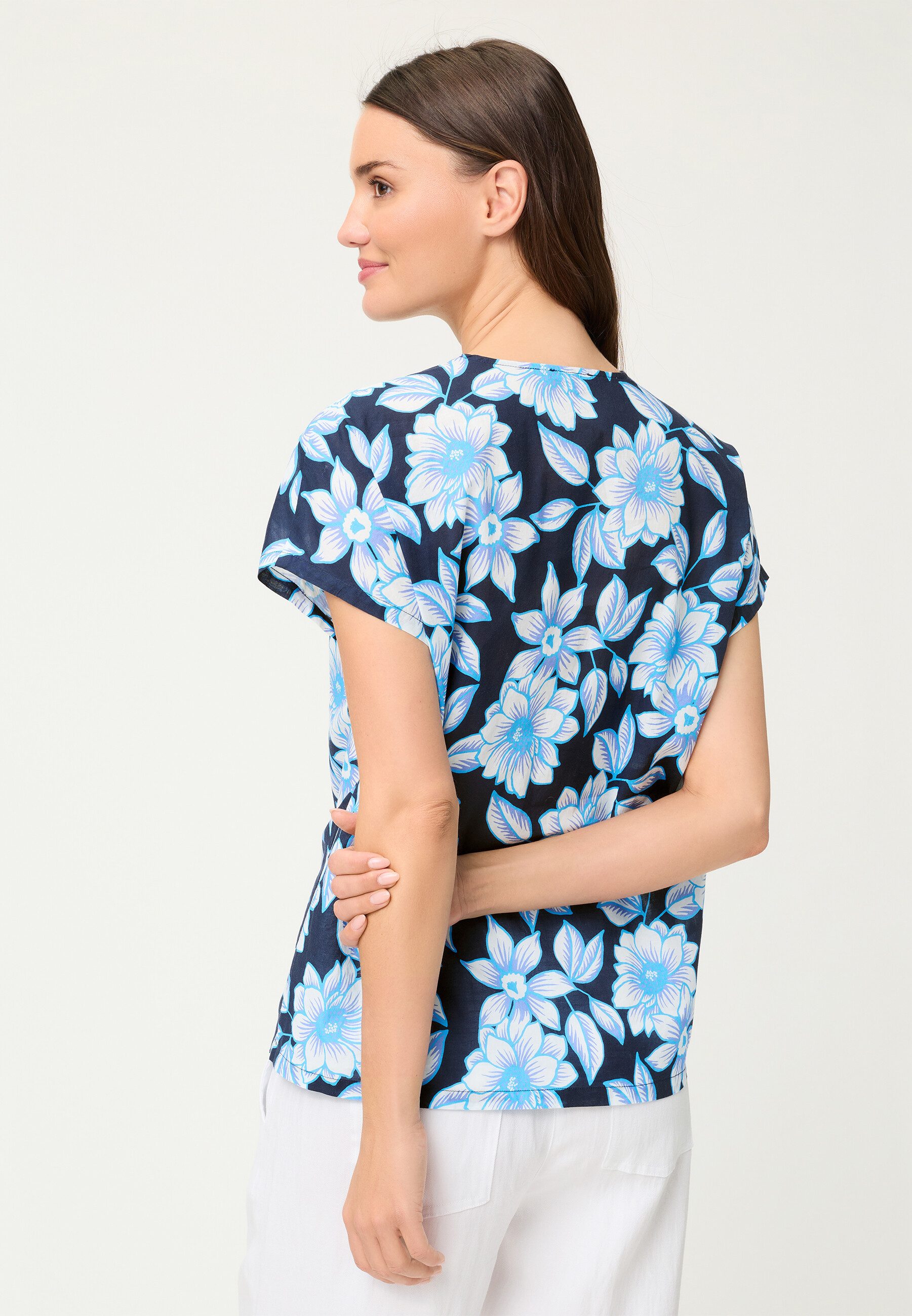 Olsen Hemdbluse Bluse mit Allover-Dessin