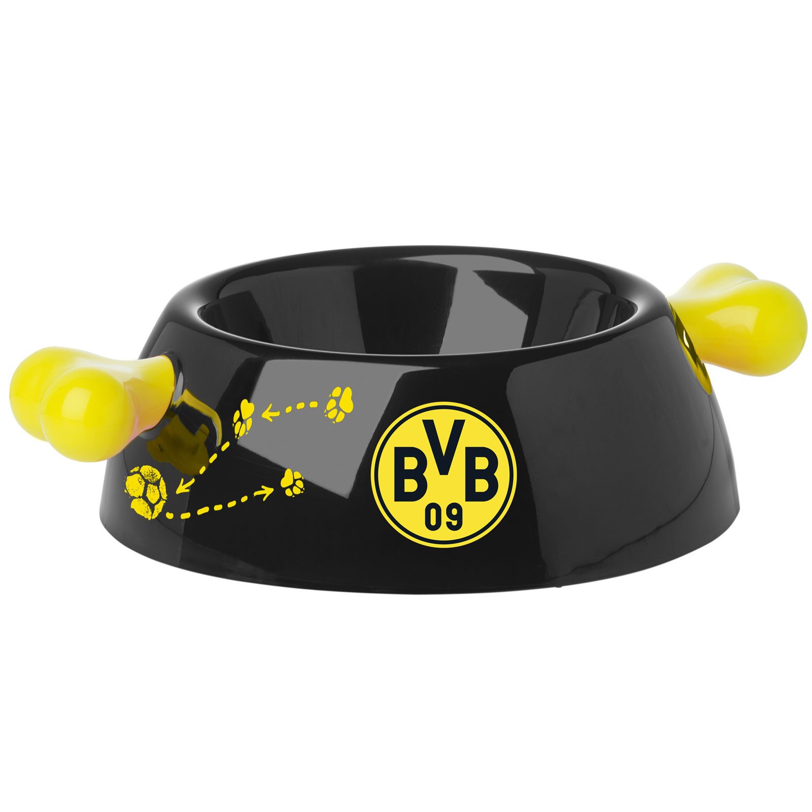 ECI Tools Futternapf BVB BELLOMANIA Hundenapf 500 ml schwarz gelb, Kunststoff