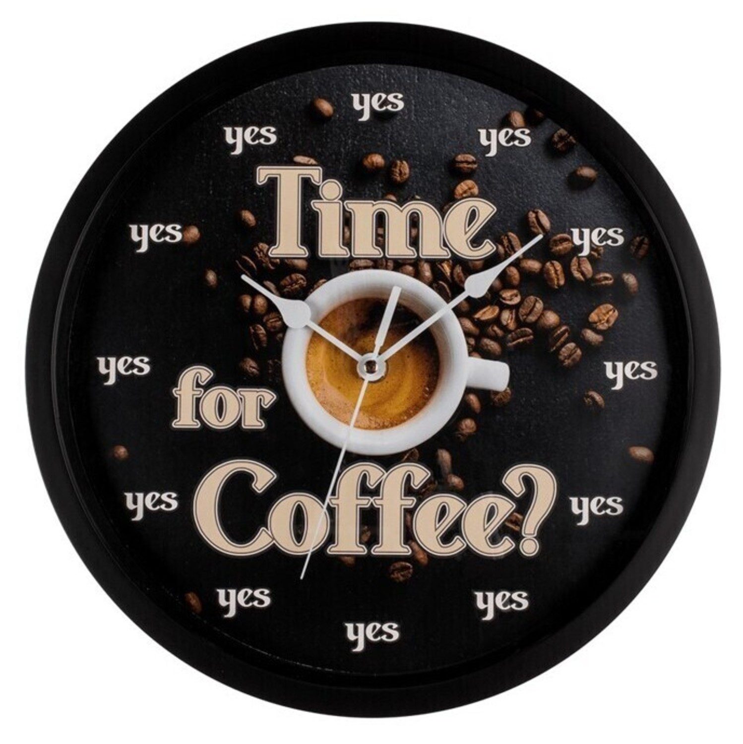 Out of the Blue Wanduhr Time for Coffee Wanduhr aus MDF günstig online kaufen