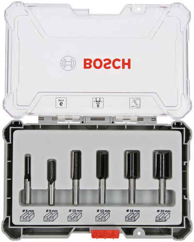 Bosch Professional Nutfräser 8-mm-Schaft, Set, 6-tlg.