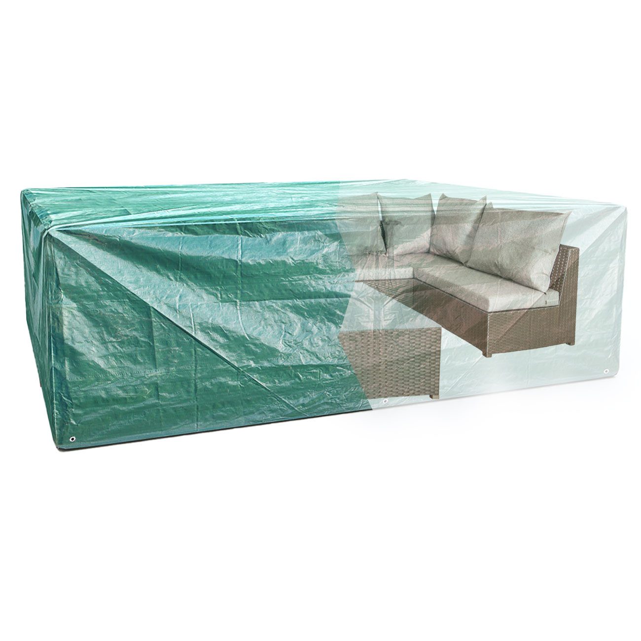 Casativo Gartenmöbel-Schutzhülle XL Abdeckhaube für Gartenmöbel 250x80x210 cm Wetterfest & UV-beständig, Reißfest/Schutzhülle mit Kordelzug/Wetterresistenz