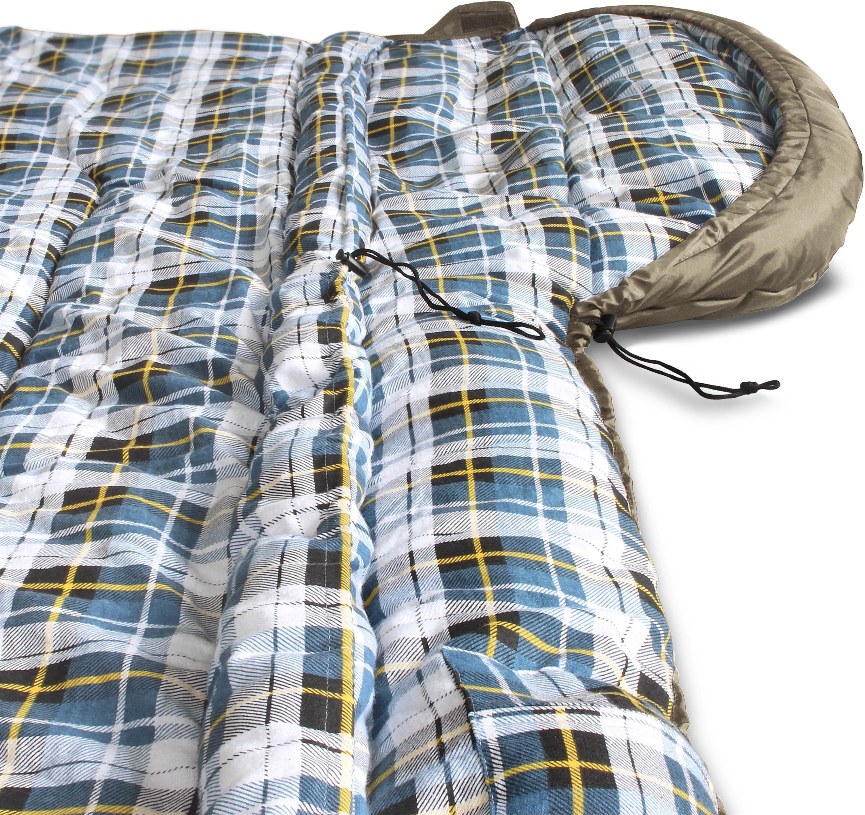 normani Deckenschlafsack 4-in-1 Schlafsack Antarctica, Extrem 4-Jahreszeiten Outdoor-Schlafsack mit Inlett [+27°C bis -40°C]