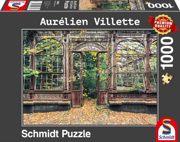 Schmidt Spiele Puzzle Bewachsene Bogenfenster, 1000 Puzzleteile, Aurélien Villette; Made in Europe | Puzzle