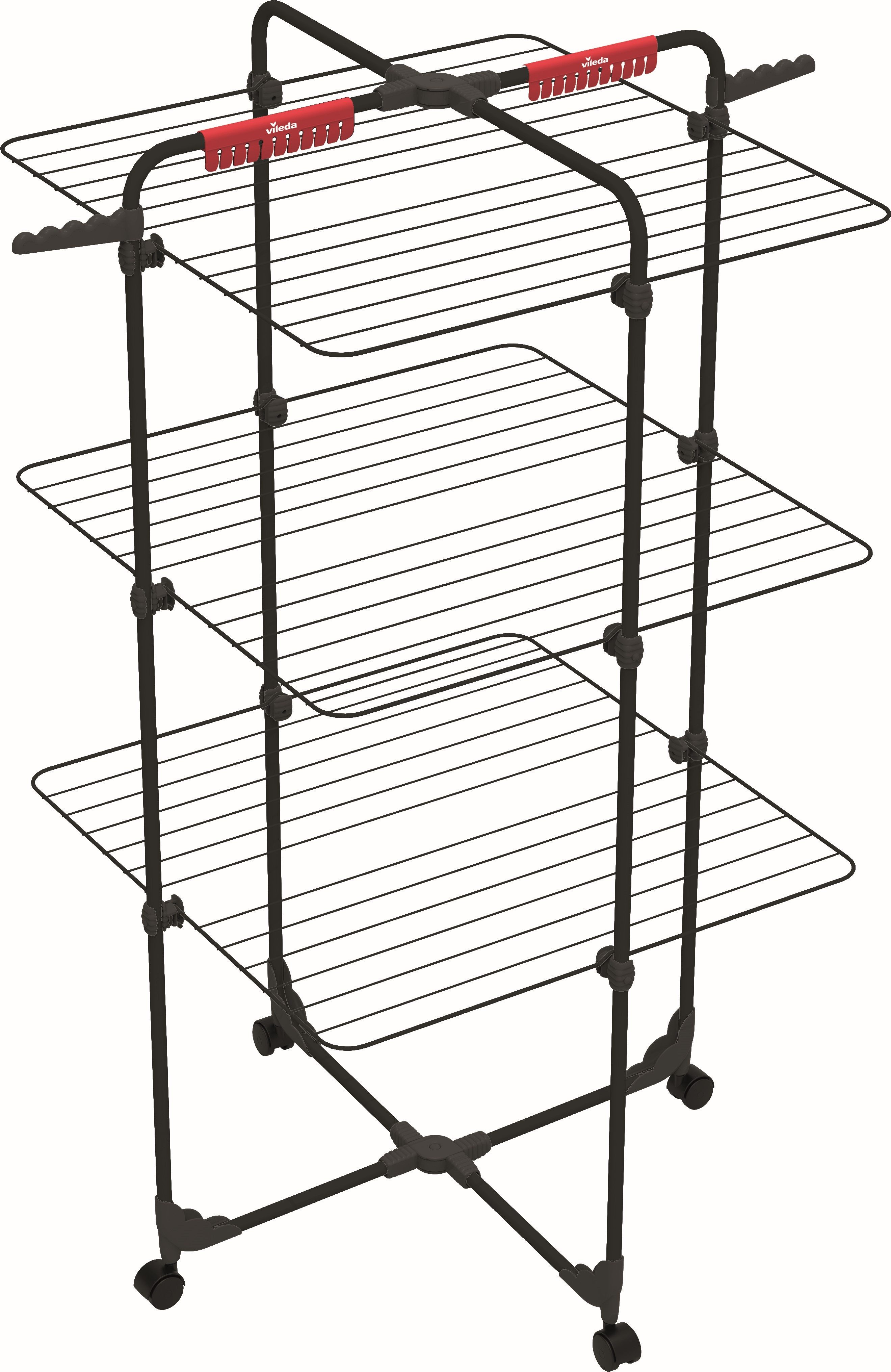 Vileda Turmwäscheständer Mixer 3 Ultimate Wäschetrockner, kompakt, stehend, Trockenfläche 30m