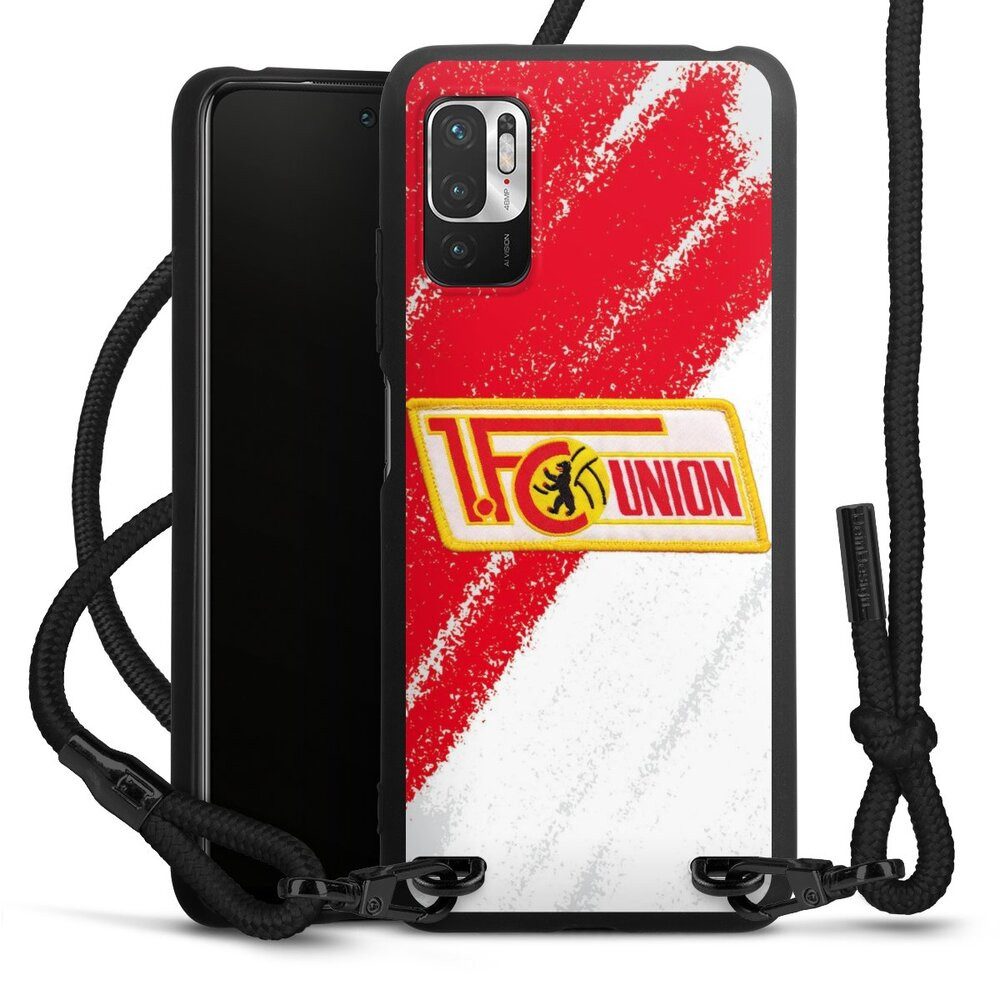 DeinDesign Handyhülle Offizielles Lizenzprodukt 1. FC Union Berlin Logo, Xiaomi Redmi Note 10 5G Premium Handykette Hülle mit Band