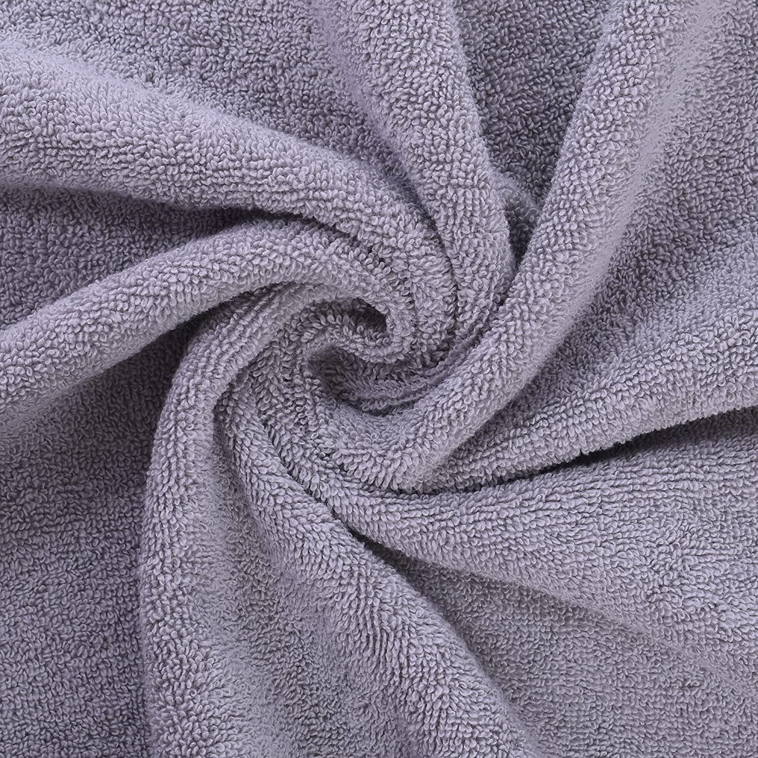 (2-St), Serie, Set, 100% Bade-Handtuchset Handtücher livessa Baumwolle Badetücher Badetücher Grau-Trks im Set als und