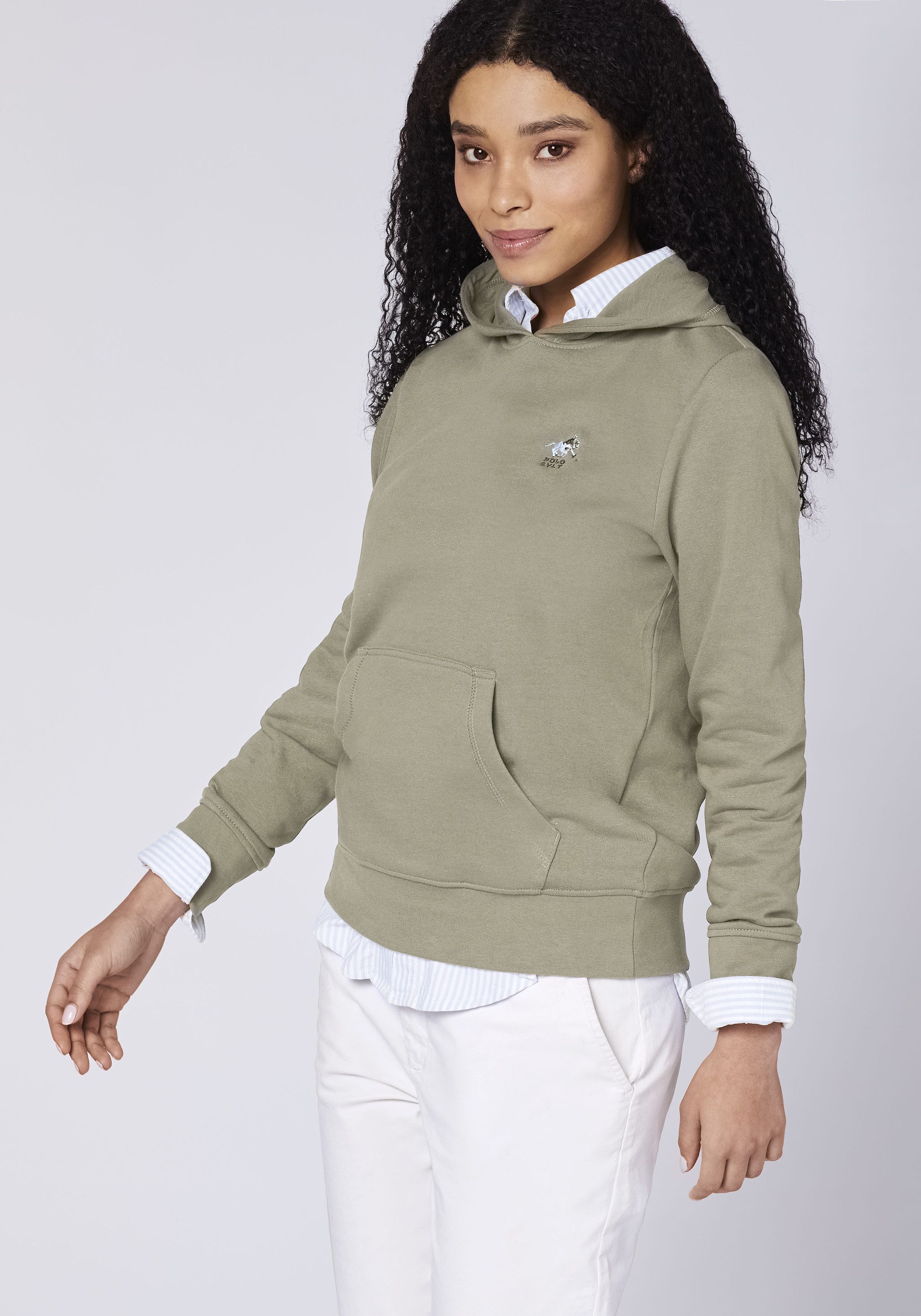 Polo Sylt Kapuzensweatshirt mit Logo in Multicolour-Optik