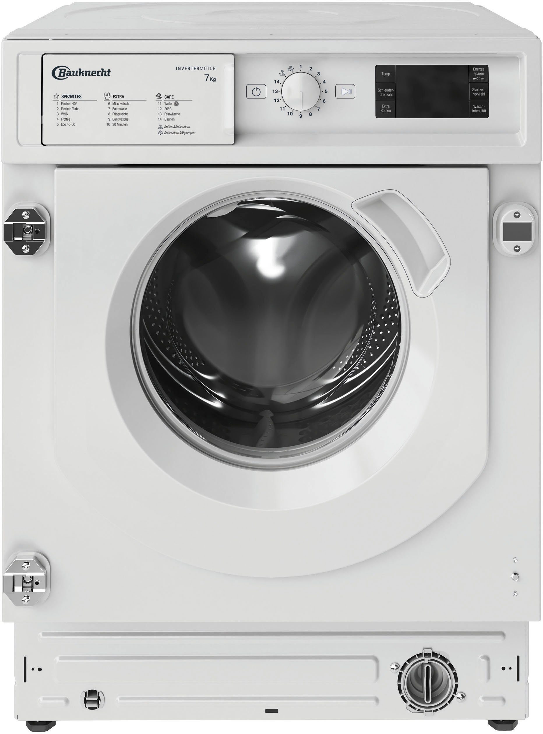 BAUKNECHT Einbauwaschmaschine BI WMBG 71483E DE N, 7 kg, 1400 U/min