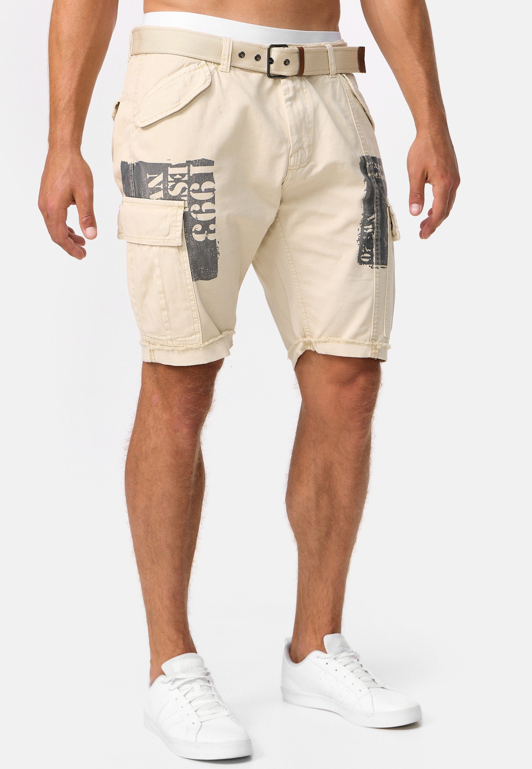 Indicode Cargoshorts Herren Jaramillo Cargo Shorts Herrenshorts aus 100 % B günstig online kaufen