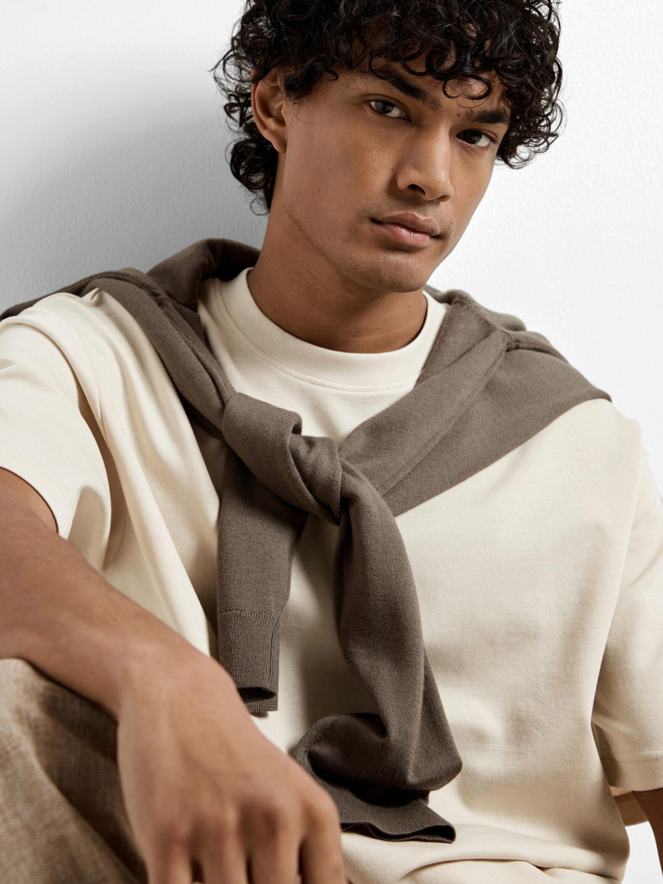 Selected T-Shirt SLHOscar (1-tlg) Plain/ohne Details