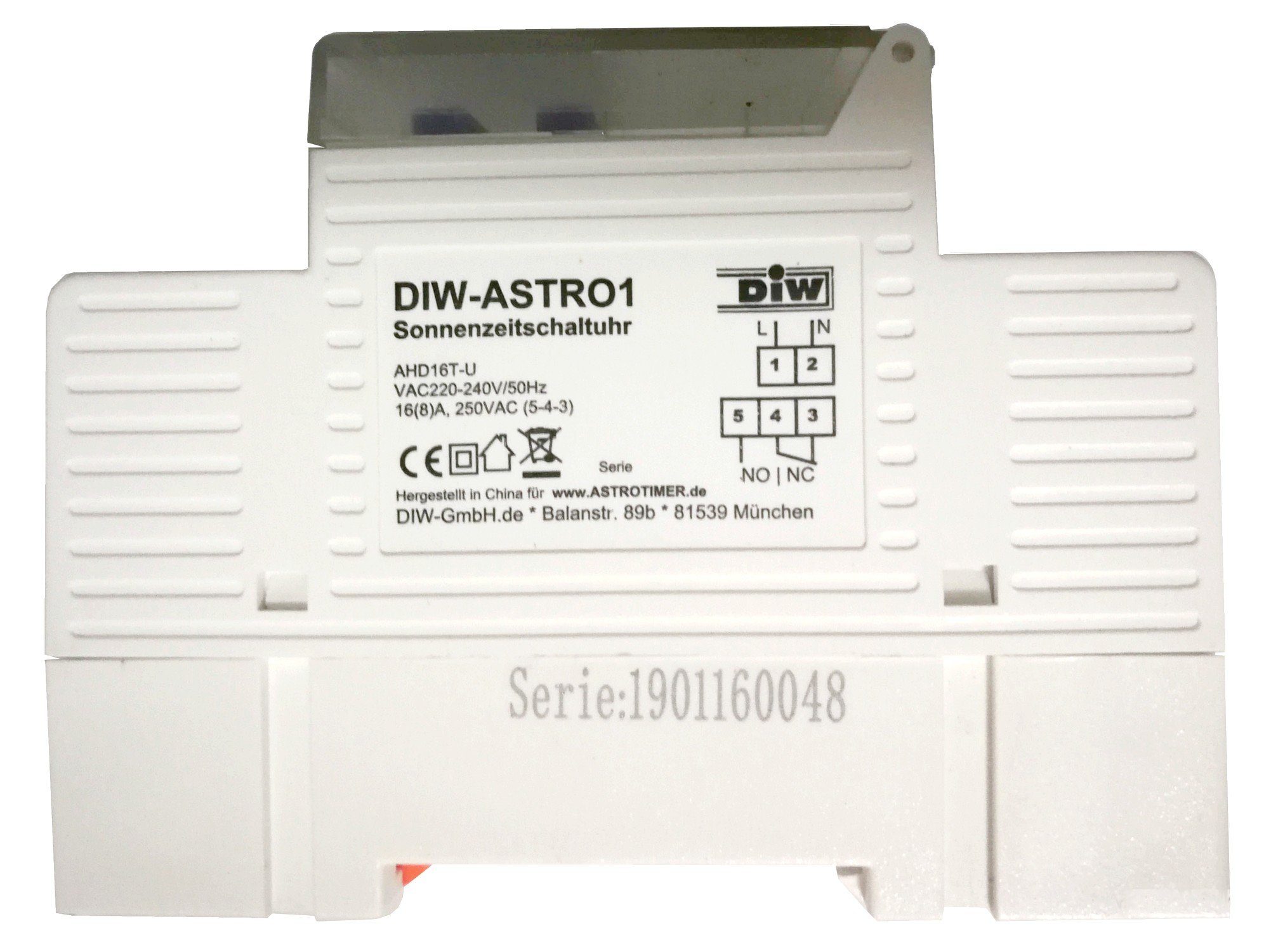 DIW Zeitschaltuhr AHD16T digitale Astro 230V Tages- Nachtprogramme 8 viele Zeitschaltuhr Tag-/Wo, verschiedene und
