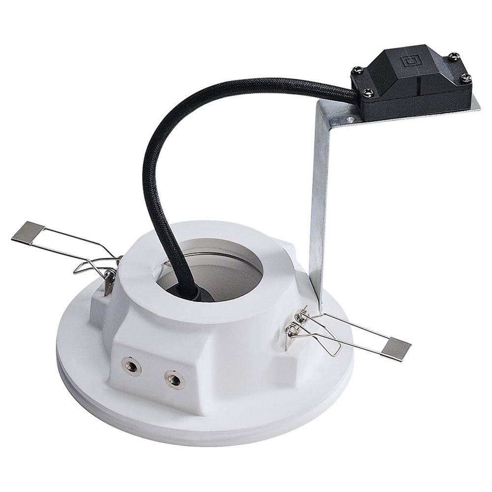 SLV Einbauleuchte Einbauleuchte Plastra, QPAR51, rund, weißer Gips, max. 35W
