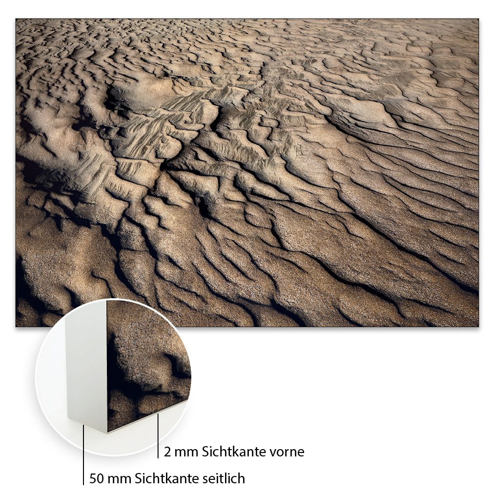 Akustikbild-Manufaktur Bild mit Rahmen Akustikbild "Priel 2" - hochwertiger und langlebiger Schallschutz, Schallschutzbild mit sehr guten Schallabsorptions-Eigenschaften