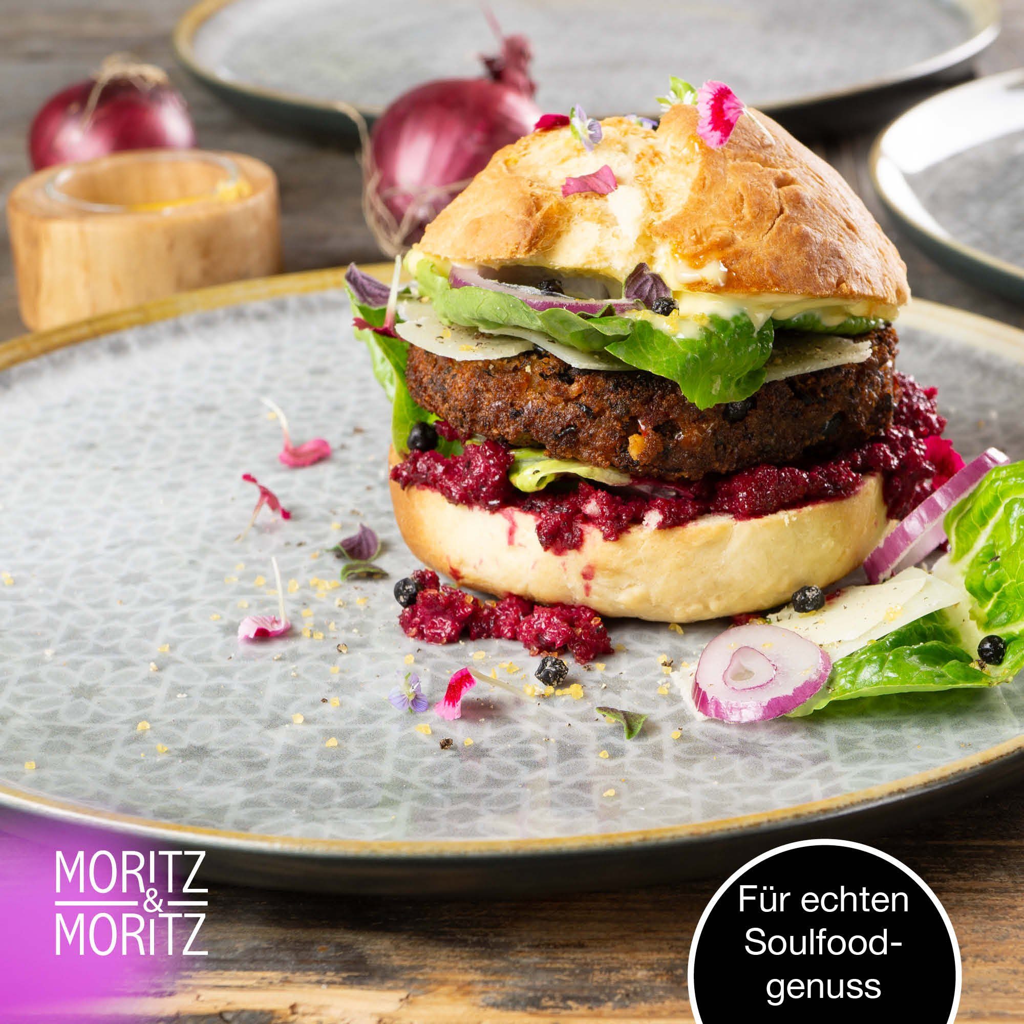 Moritz & Moritz Tafelservice TERRA Geschirrset grau (18-tlg), 6 Personen, Porzellan, Kombigeschirr für 6 Personen