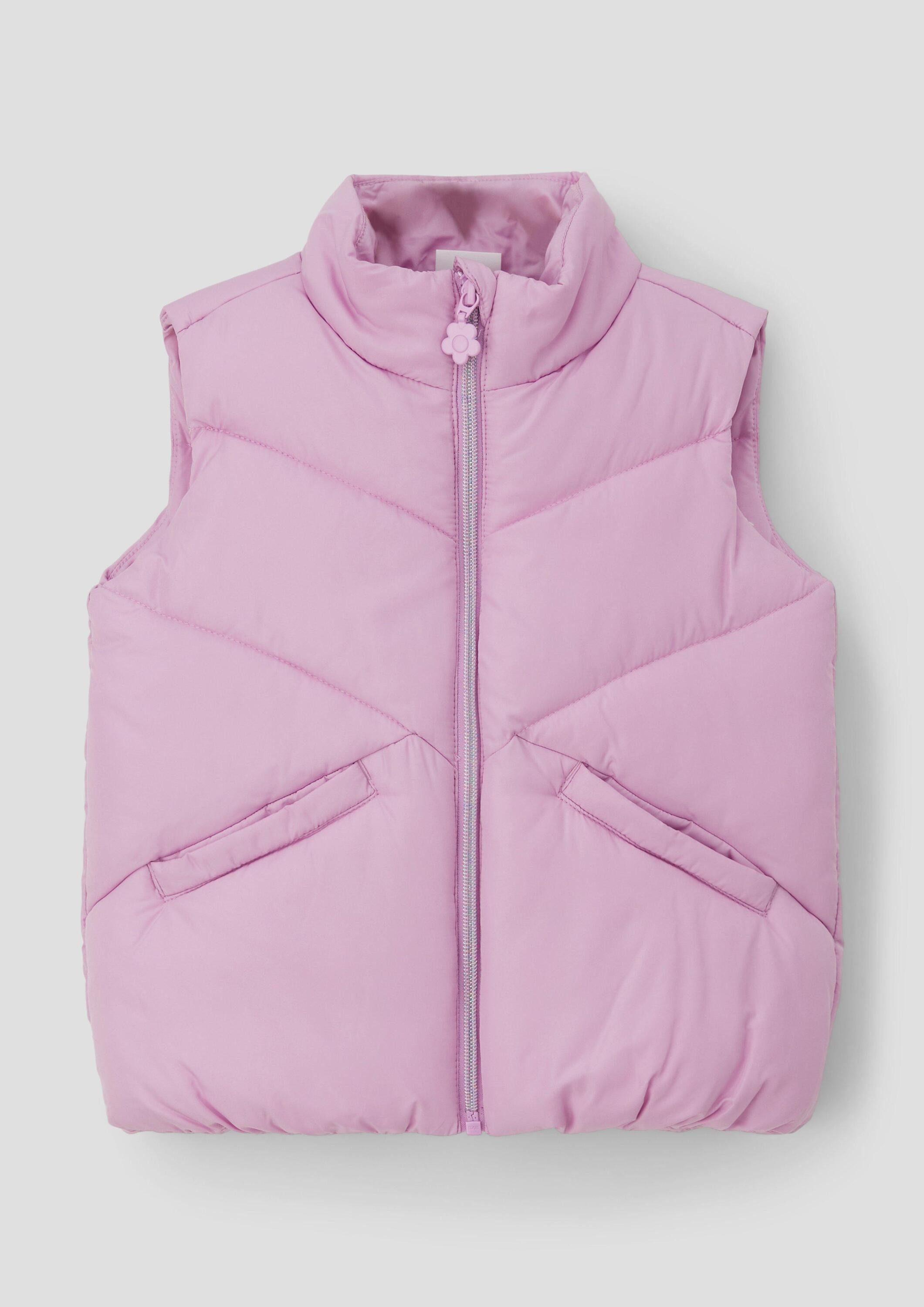 s.Oliver Outdoorjacke Outdoor-Weste Steppweste mit Stehkragen