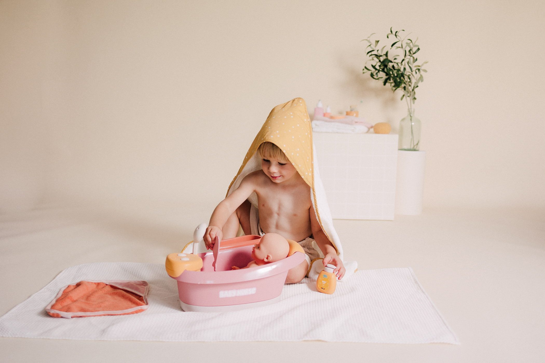 Smoby Puppen Badewanne Puppe Zubehör Baby Nurse Badewanne für Puppen bis 42 cm 7600220386