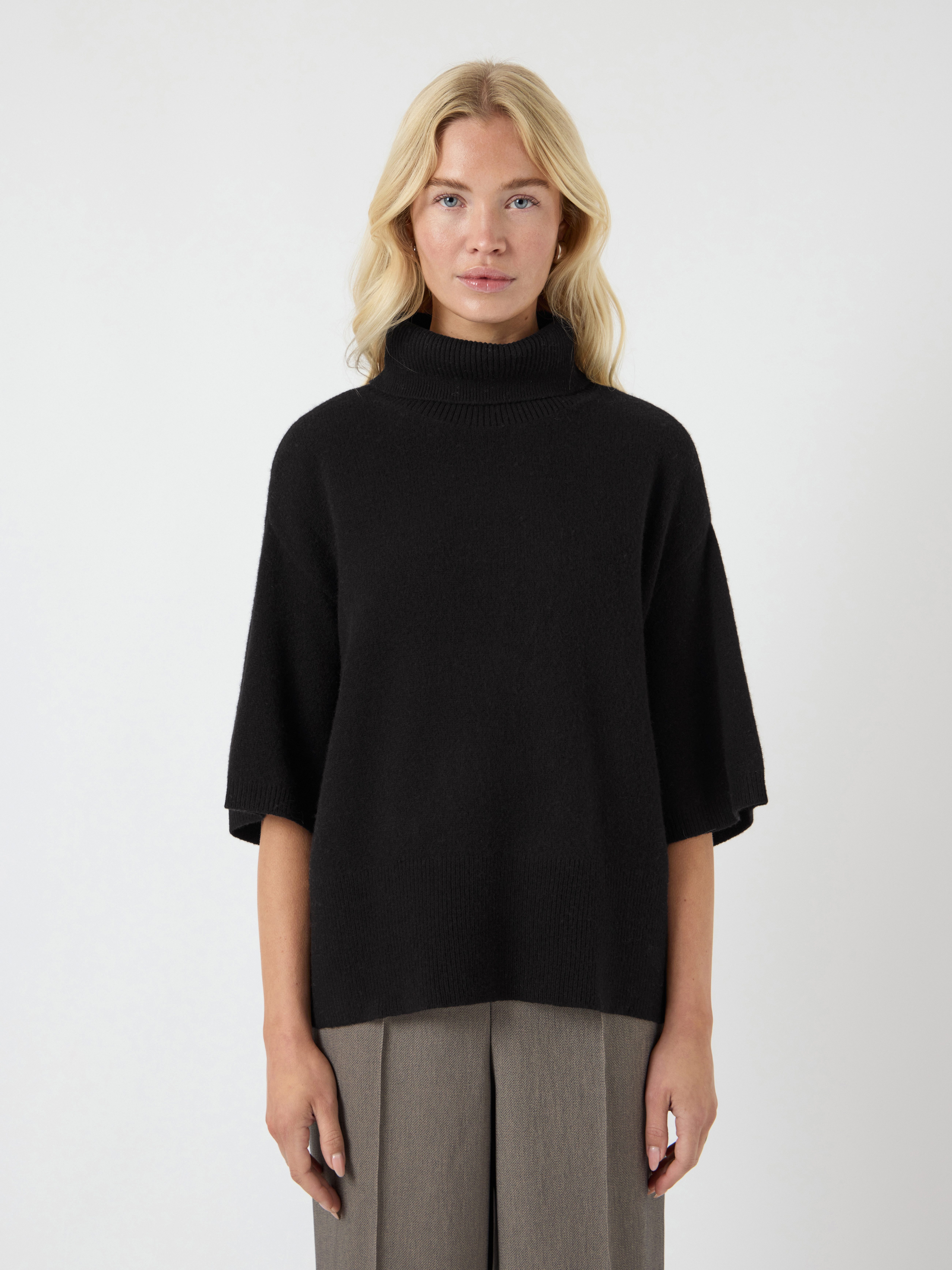 Y.A.S Strickpullover YASEMILA 2/4 WOOL KNIT PULLOVER S. NOOS regular fit, reine Wolle
