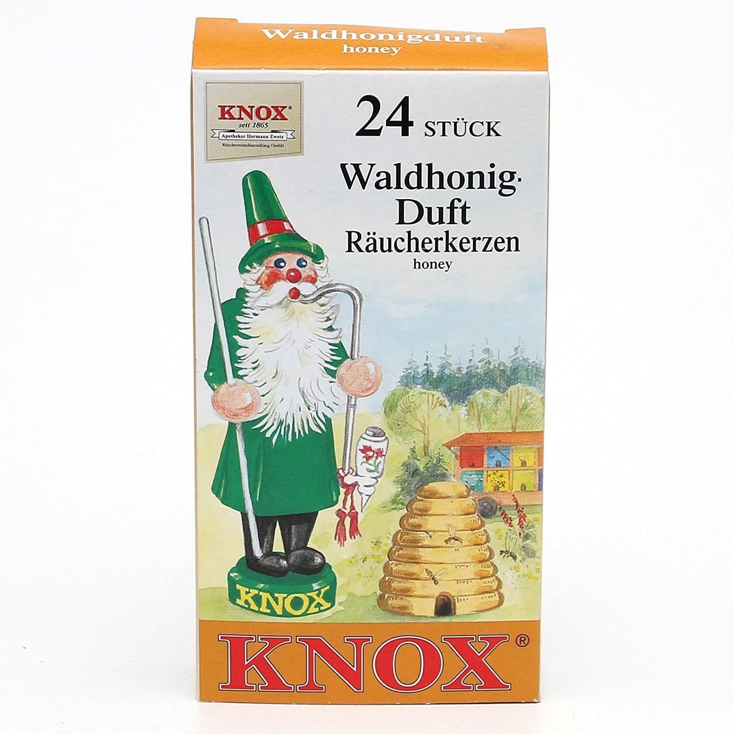 KNOX Räuchermännchen 8er Set Räucherkerzen Weihrauch-Myrrhe x 4 Bratapfel, 4 - x