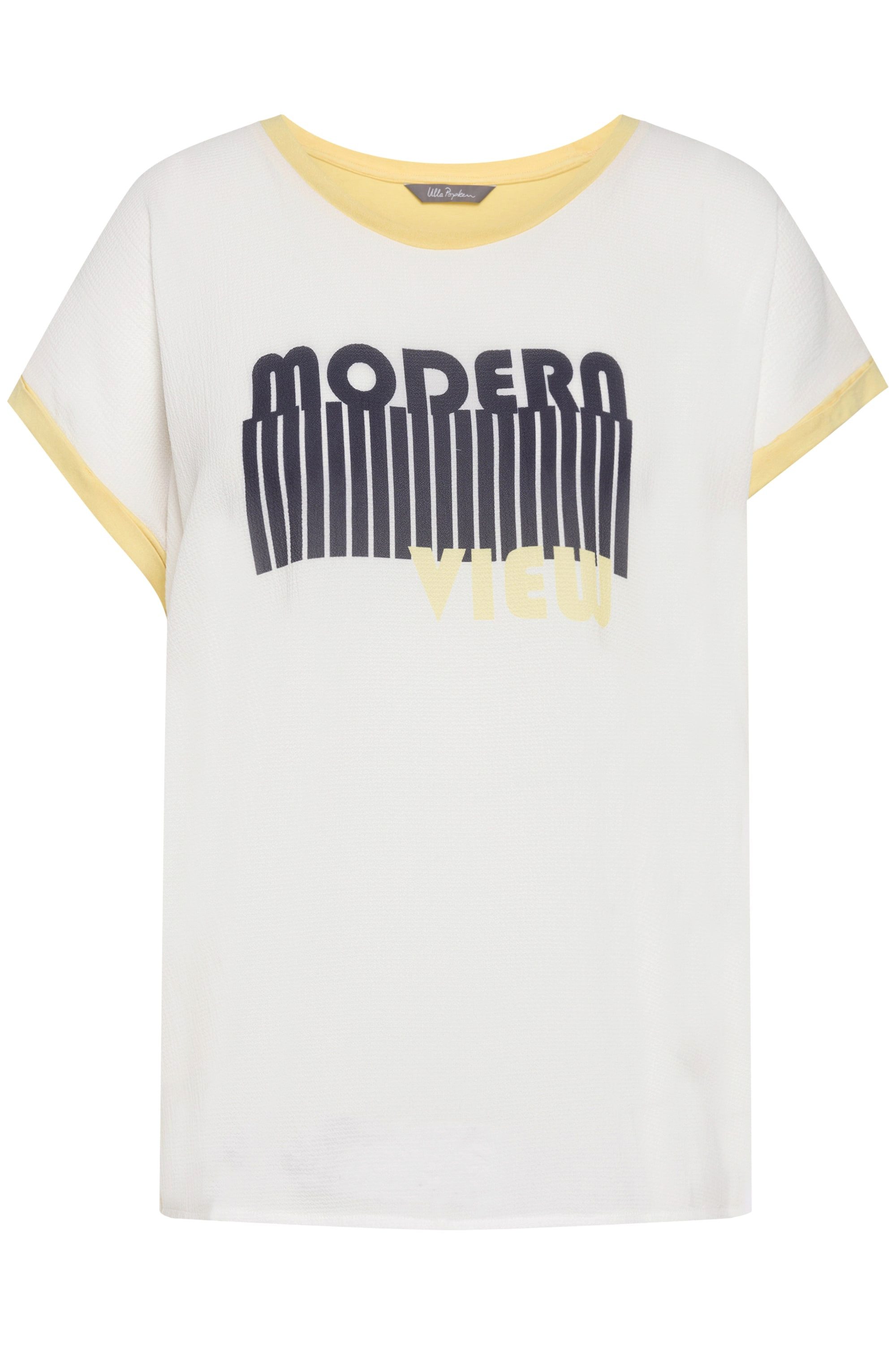 Ulla Popken T-Shirt T-Shirt Schriftmotiv Oversized günstig online kaufen