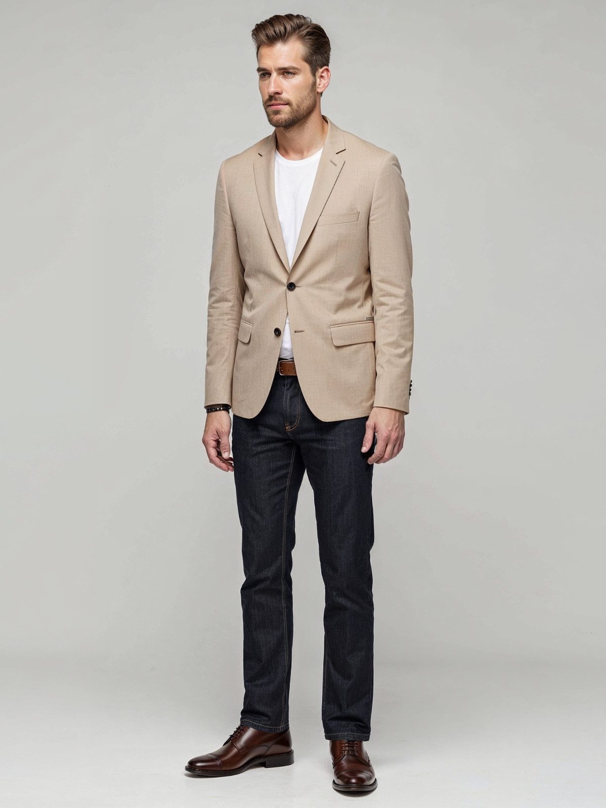 OMBRE Sakko Eleganter SLIM FIT Sakko für Herren mit Viskose