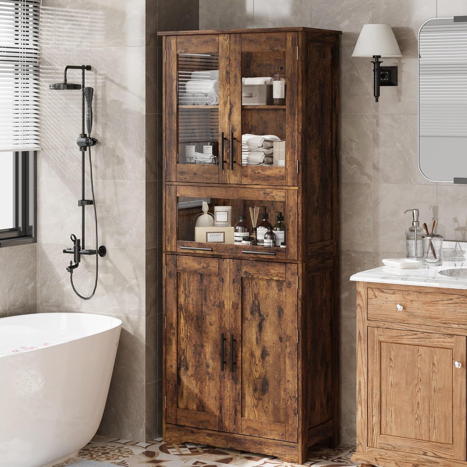 GarveeMore Hochschrank 170cm Badschrank Hochschrank - günstig online kaufen