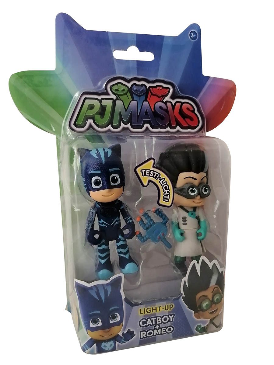 PJ Masks Spielfigur Catboy Superheld mit integrierten Licht, Romeo, (2-tlg)