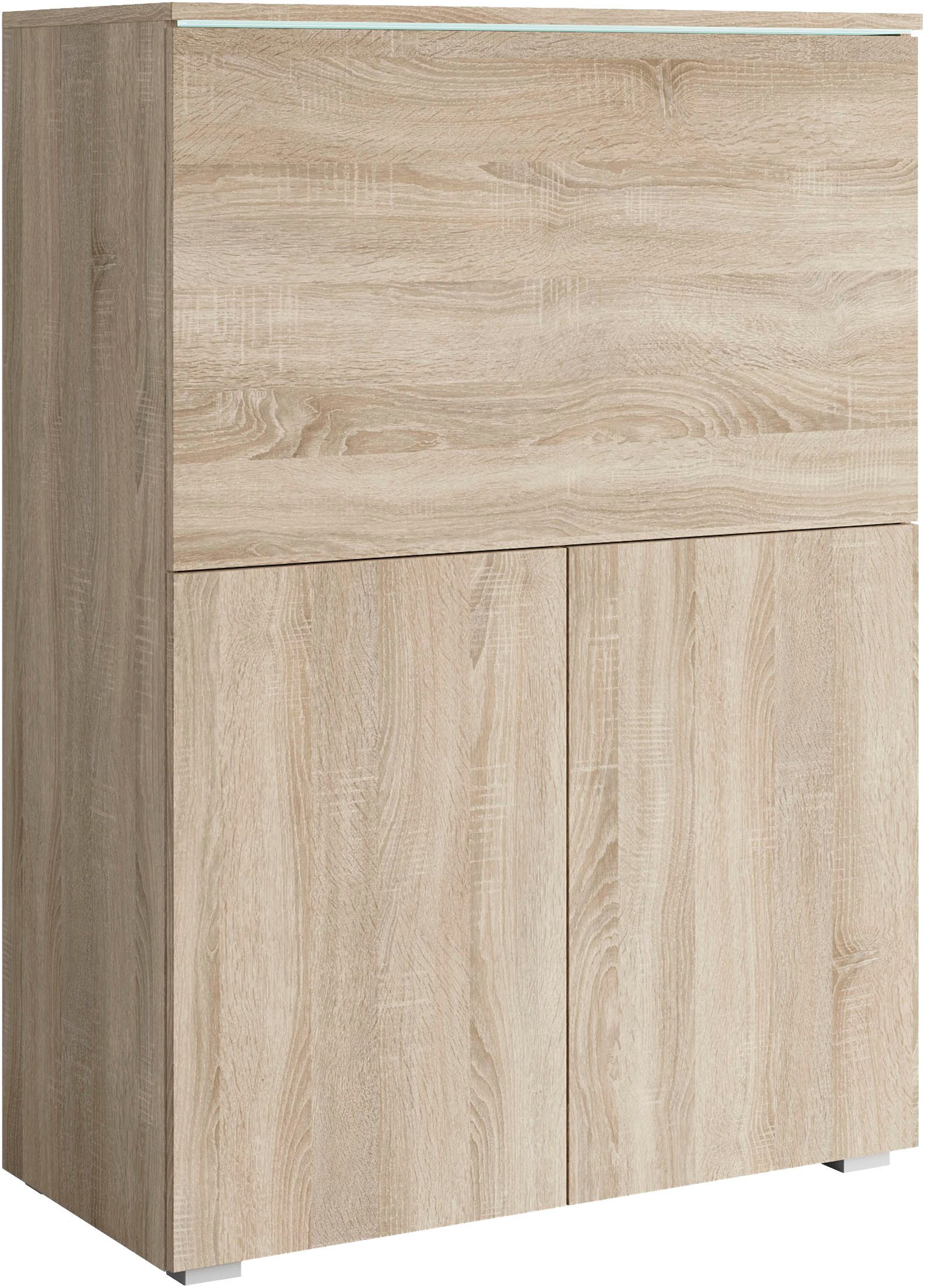 Home affaire PC-Schrank Vera, Sekretär, Home-Office-Schreibtisch mit LED-Be günstig online kaufen