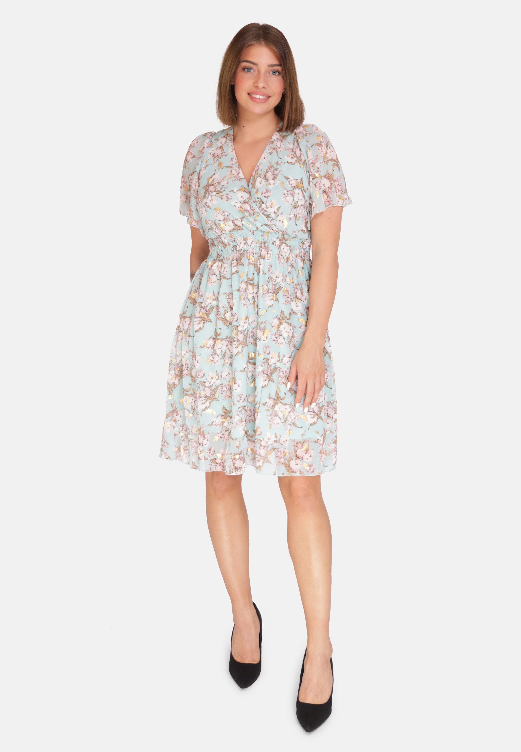 Elara Sommerkleid Elara Damen Sommerblumenkleid (1-tlg) günstig online kaufen