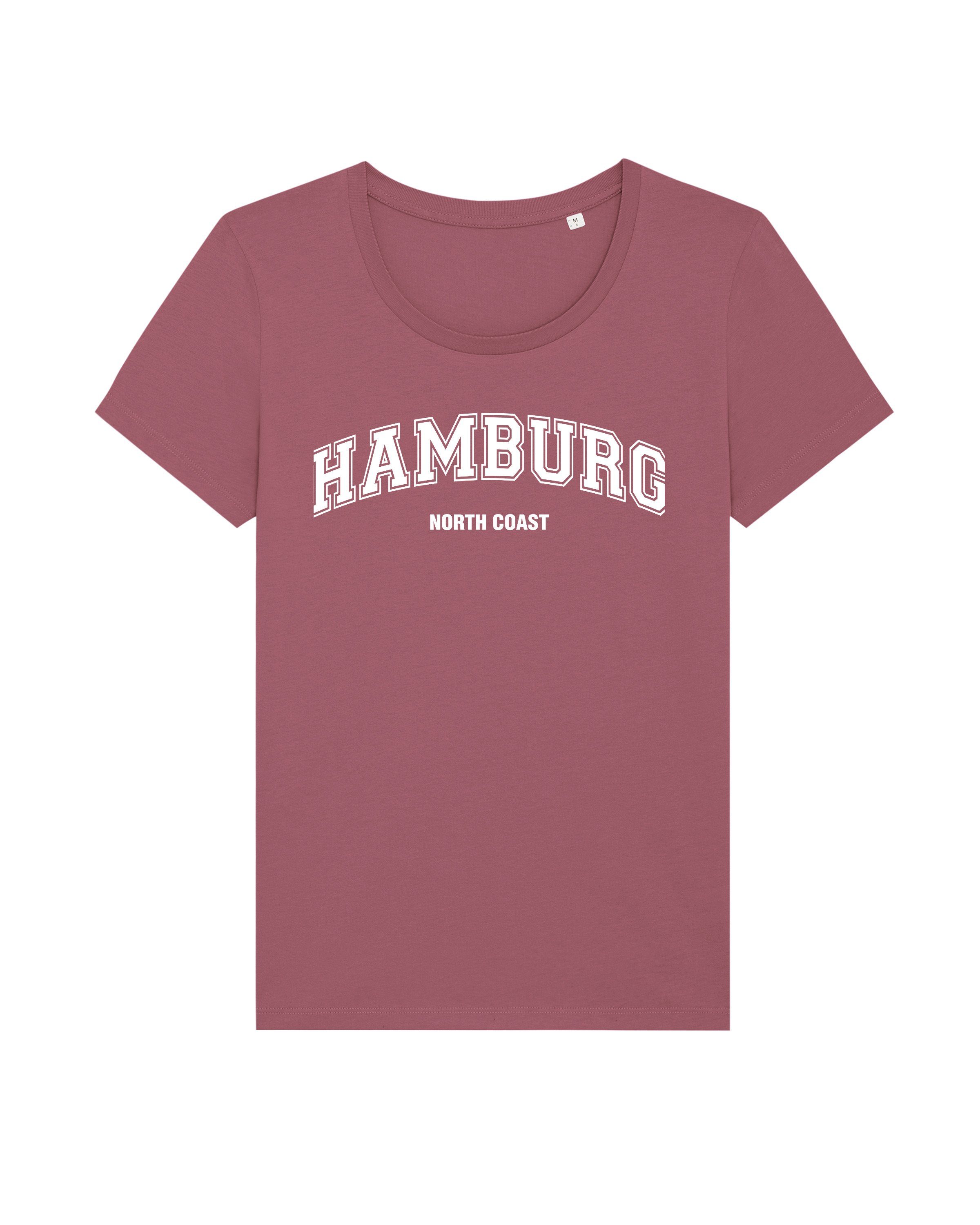wat? Apparel Print-Shirt Hamburg (1-tlg) Hibiscus Rose