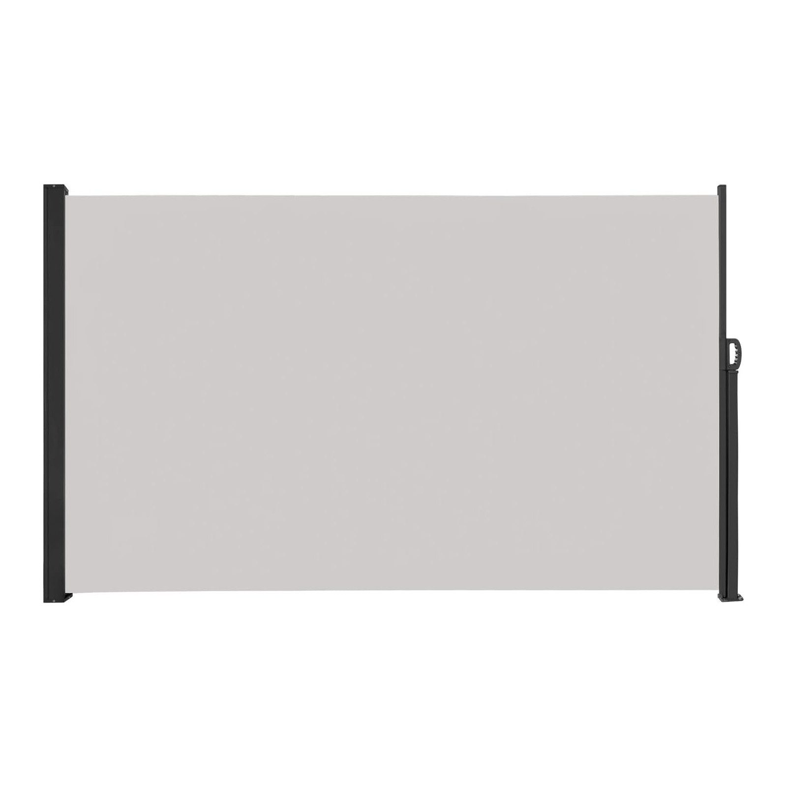 FIVMEN Seitenmarkise Alu Ausziehbar Blickdicht Sonnenschutz mit Wandhalterung Sichtschutz Markise für Balkon, Terrasse, Garten