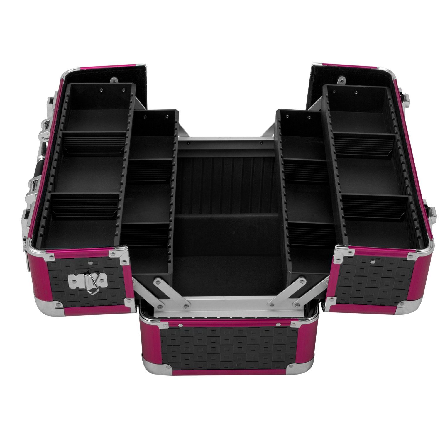 anndora Kosmetikkoffer Multikoffer abschließbar Karo geprägt, variable Fäch günstig online kaufen