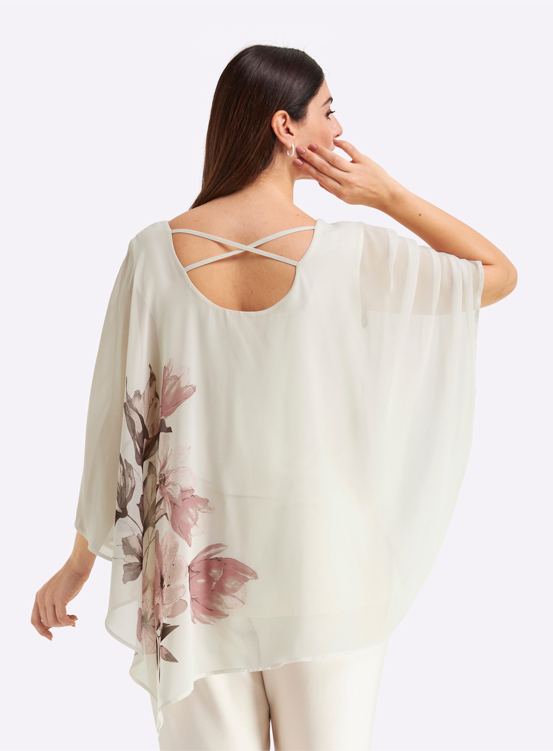 Sheego Klassische Bluse Tunika 3/4-Arm günstig online kaufen