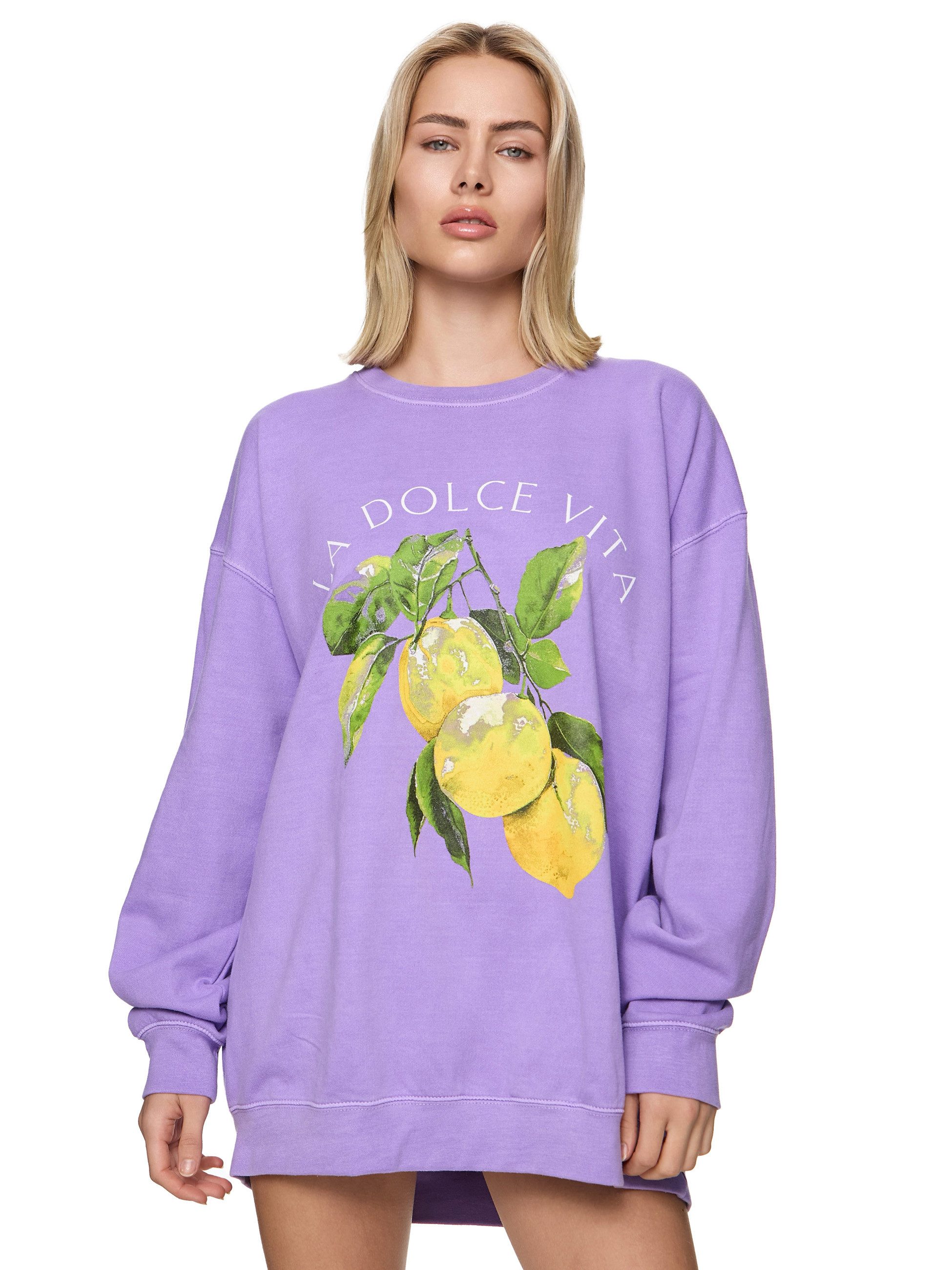 Worldclassca Sweatshirt Worldclassca Oversized Sweatshirt LA DOLCE VITA Pri günstig online kaufen