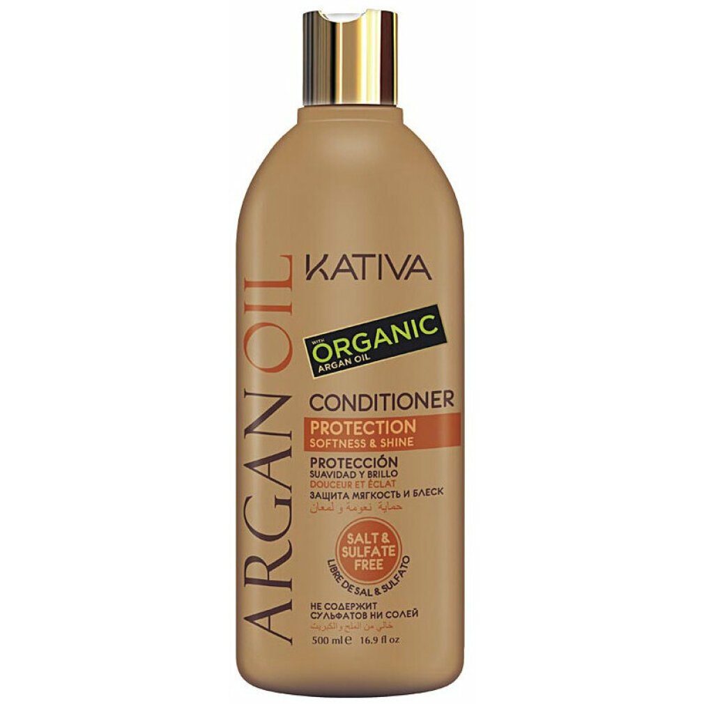 Kativa & Shine Arganöl Protection, Kativa ml Conditioner 500 Haarspülung Softness