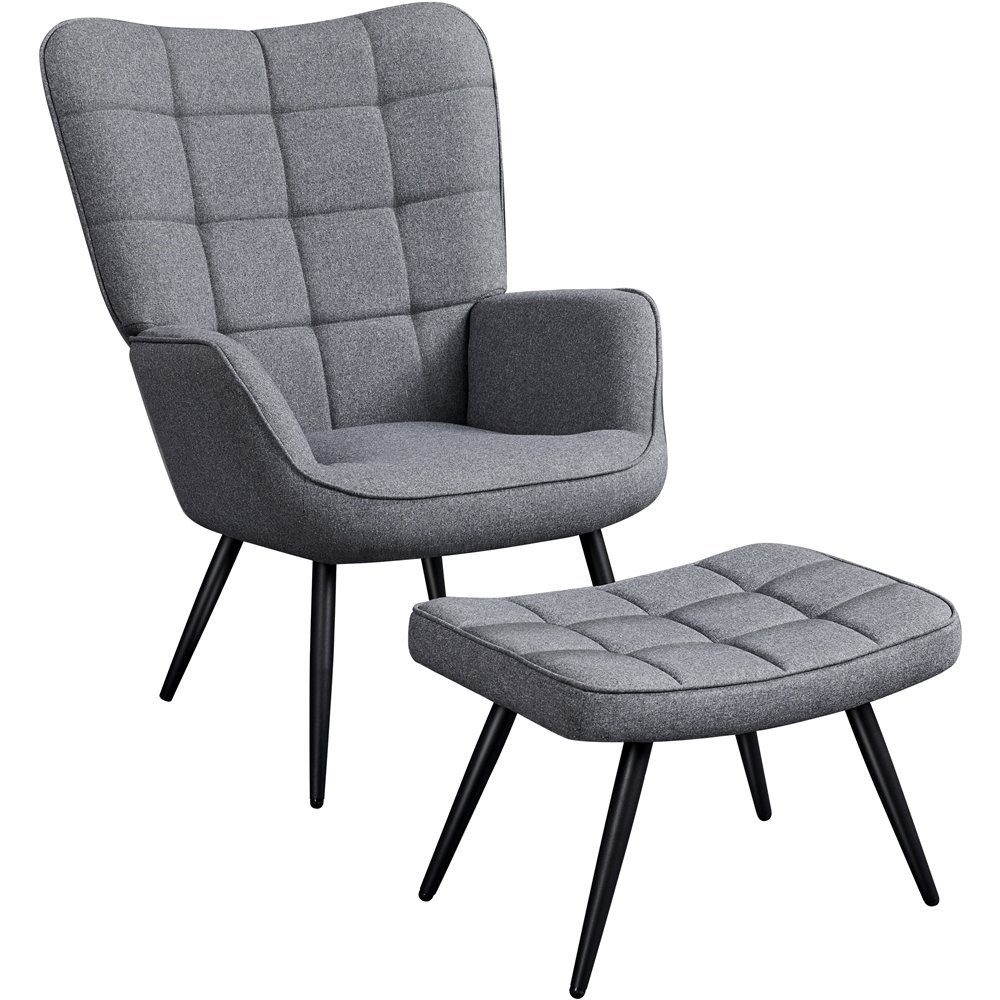 Yaheetech Relaxsessel, mit Hocker Lehnstühle Vintage günstig online kaufen