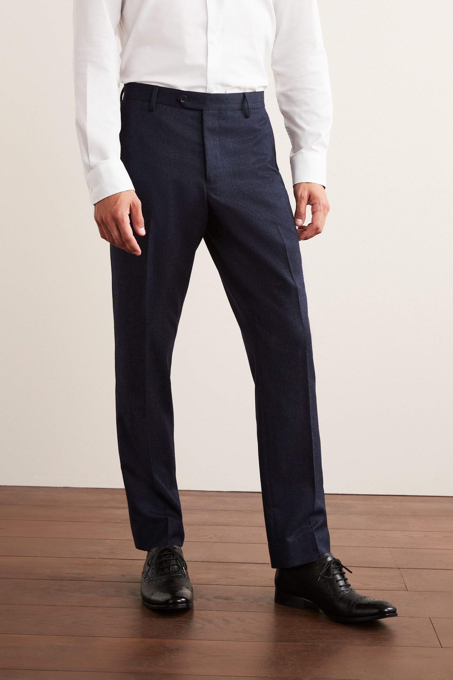 Next Wollgemisch: aus Hose Anzughose (1-tlg) Slim-Fit-Anzug