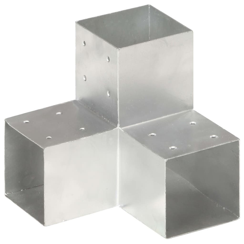 vidaXL Zaunpfosten Pfostenverbinder Y-Form Verzinktes Metall 101 x 101 mm, (1-St)