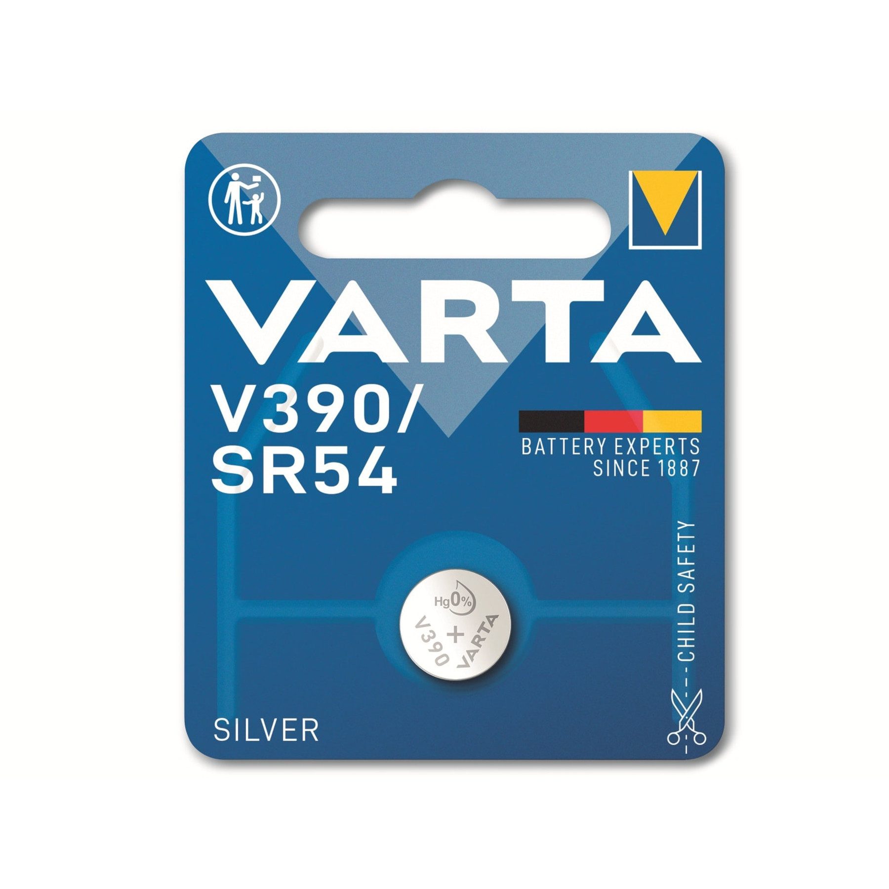 VARTA VARTA Knopfzelle Silver Oxide, 390 SR54, 1.55V, 1 Stück Batterie