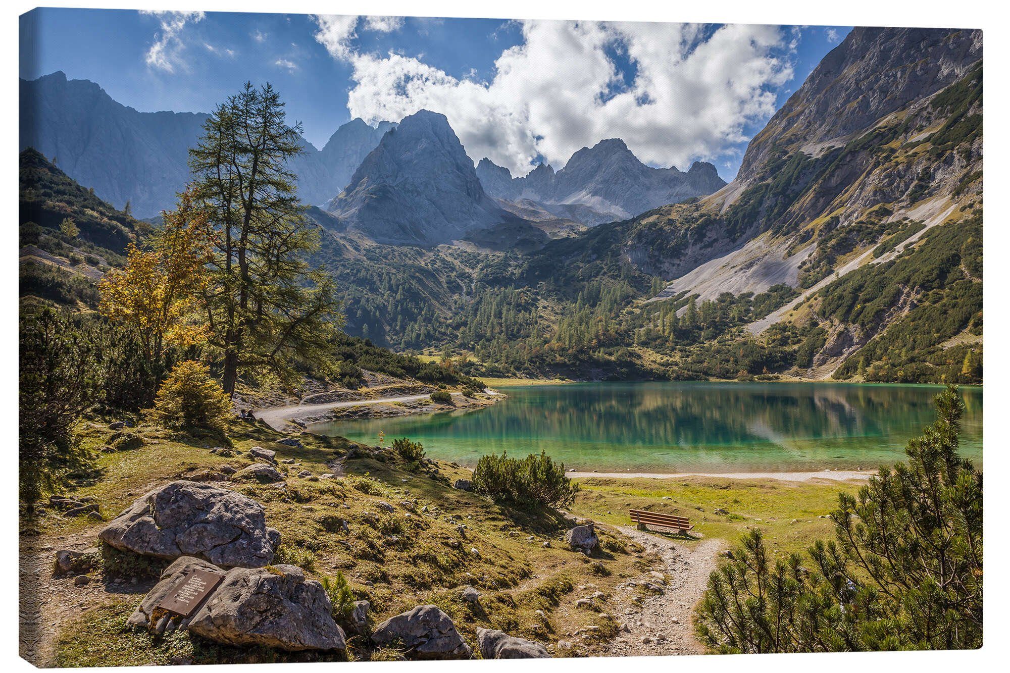 Posterlounge Wandbild Idyllischer Bergsee in den Erwalder Bergen (Tirol, Österreich), Christian Müringer, erhältlich als Poster, Leinwandbild, Wandsticker oder Acrylglasbild