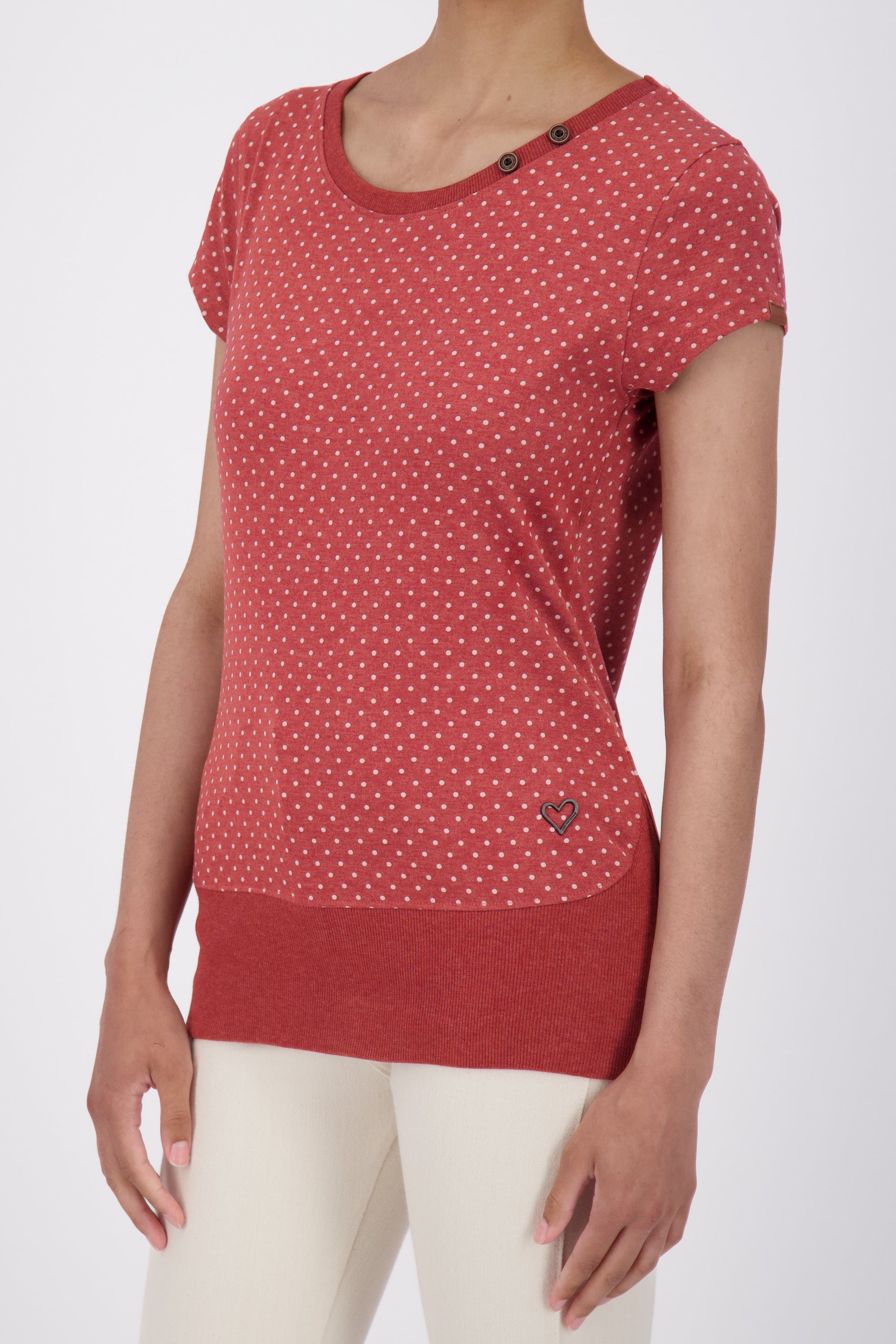 Alife & Kickin T-Shirt T-Shirt Damen cranberry melange CocoAK Shirt B