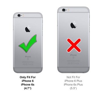 CoolGadget Handyhülle Farbverlauf Twilight Hülle für iPhone 6, iPhone 6s 4,7 Zoll, Robust Hybrid Cover Kamera Schutz Hülle für iPhone 6 / 6s Case